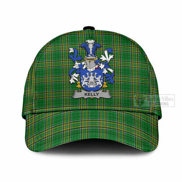 Kelly Irish Clan Tartan Classic Cap with Coat of Arms