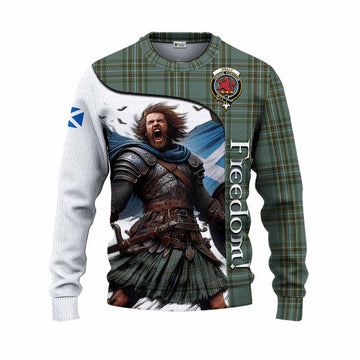 Kelly Crest Tartan Knitted Sweater Inspired by the Freedom of Scottish Warrior