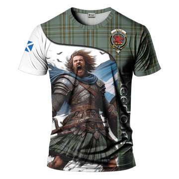 Kelly Crest Tartan T-Shirt Inspired by the Freedom of Scottish Warrior