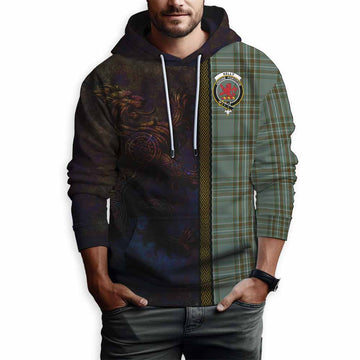 Kelly Tartan Family Crest Hoodie Alba Gu Brath Be Brave Lion Ancient Style Pullover Hoodie - Tartan Vibes Clothing