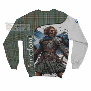 Kelly Crest Tartan Sweatshirt Inspired by the Freedom of Scottish Warrior