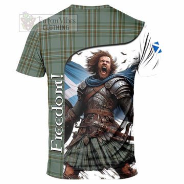 Kelly Crest Tartan T-Shirt Inspired by the Freedom of Scottish Warrior