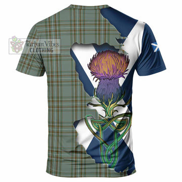 Kelly Tartan Family Crest T-Shirt Scottish Thistle Celtic Inspired - Tartan Vibes Clothing
