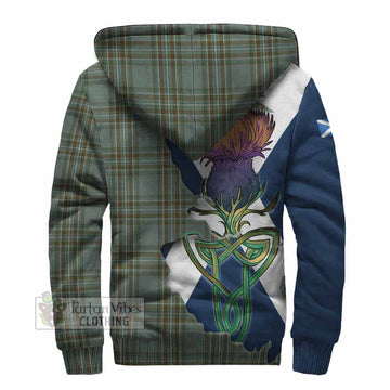 Kelly Tartan Family Crest Sherpa Hoodie Scottish Thistle Celtic Inspired - Tartan Vibes Clothing