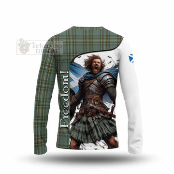 Kelly Crest Tartan Long Sleeve T-Shirt Inspired by the Freedom of Scottish Warrior