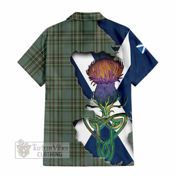 Kelly Tartan Family Crest Hawaiian Shirt Scottish Thistle Celtic Inspired - Tartan Vibes Clothing