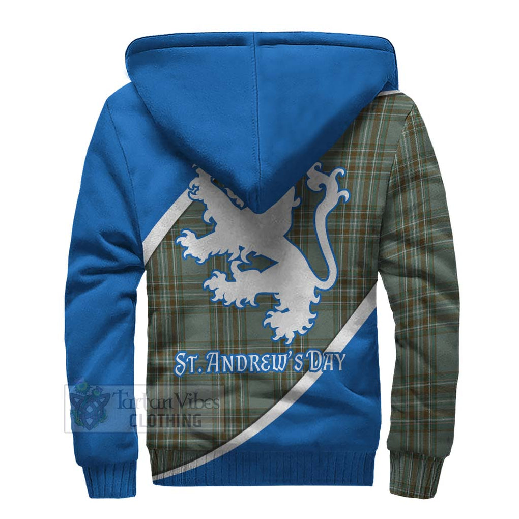 Tartan Vibes Clothing Kelly Family Crest Tartan Sherpa Hoodie Celebrate Saint Andrew's Day in Style