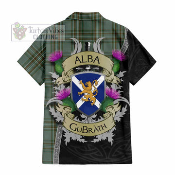 Kelly Tartan Family Crest Hawaiian Shirt Lion Rampant Royal Thistle Shield Celtic Inspired - Tartan Vibes Clothing