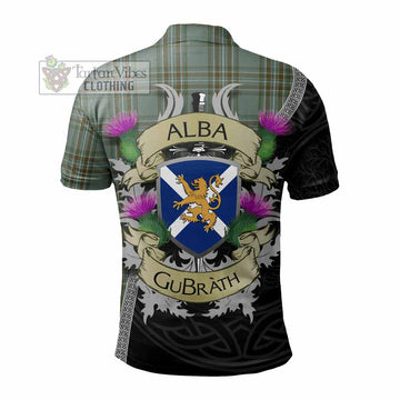 Kelly Tartan Family Crest Polo Shirt Lion Rampant Royal Thistle Shield Celtic Inspired - Tartan Vibes Clothing