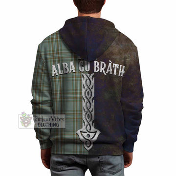 Kelly Tartan Family Crest Hoodie Alba Gu Brath Be Brave Lion Ancient Style - Tartan Vibes Clothing