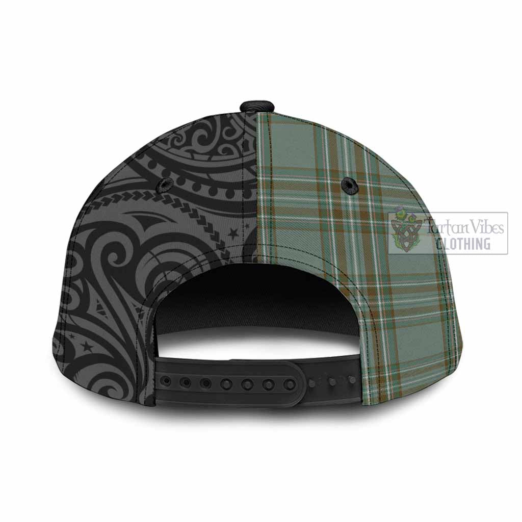 Tartan Vibes Clothing Kelly Tartan Classic Cap with New Zealand Silver Fern Half Style