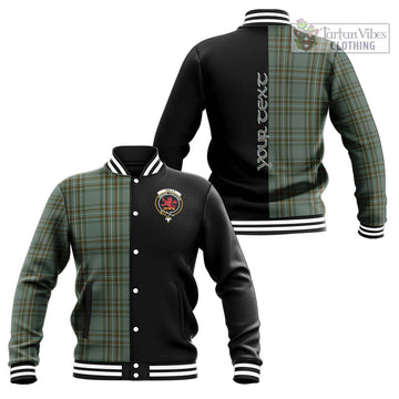 Kelly Tartan Baseball Jacket with Family Crest and Half Of Me Style