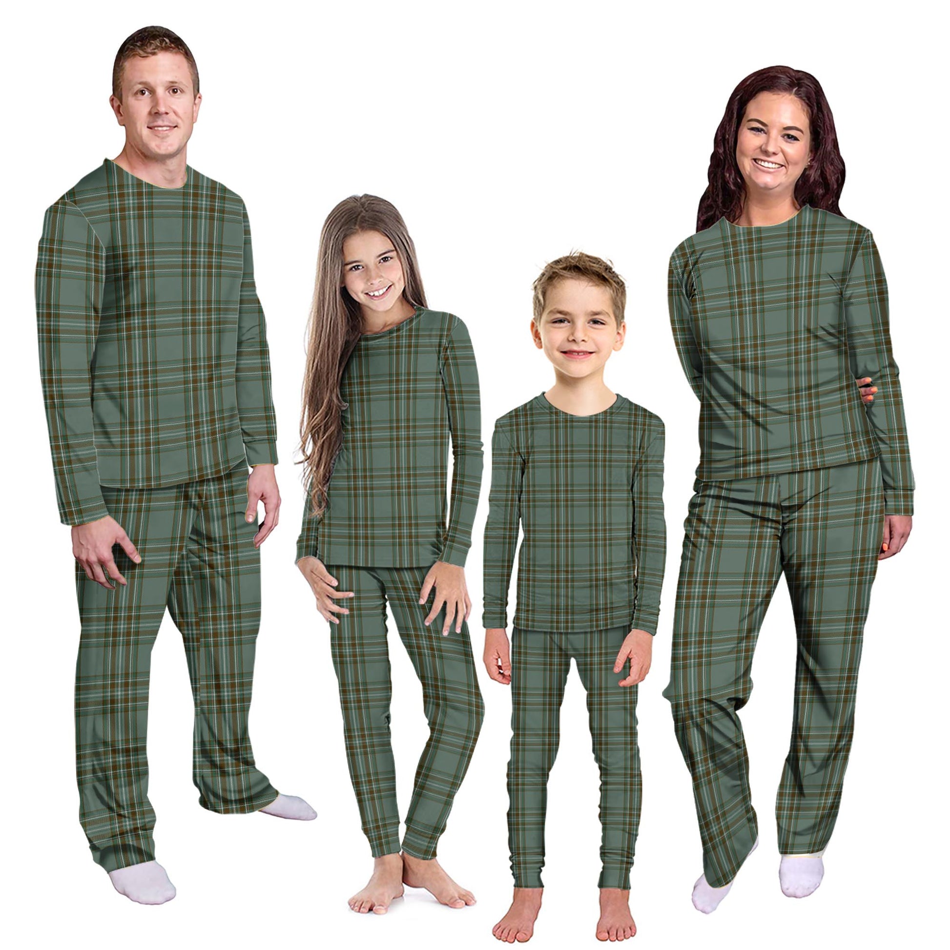 Kelly Tartan Pajamas Family Set Kid - Tartan Vibes Clothing