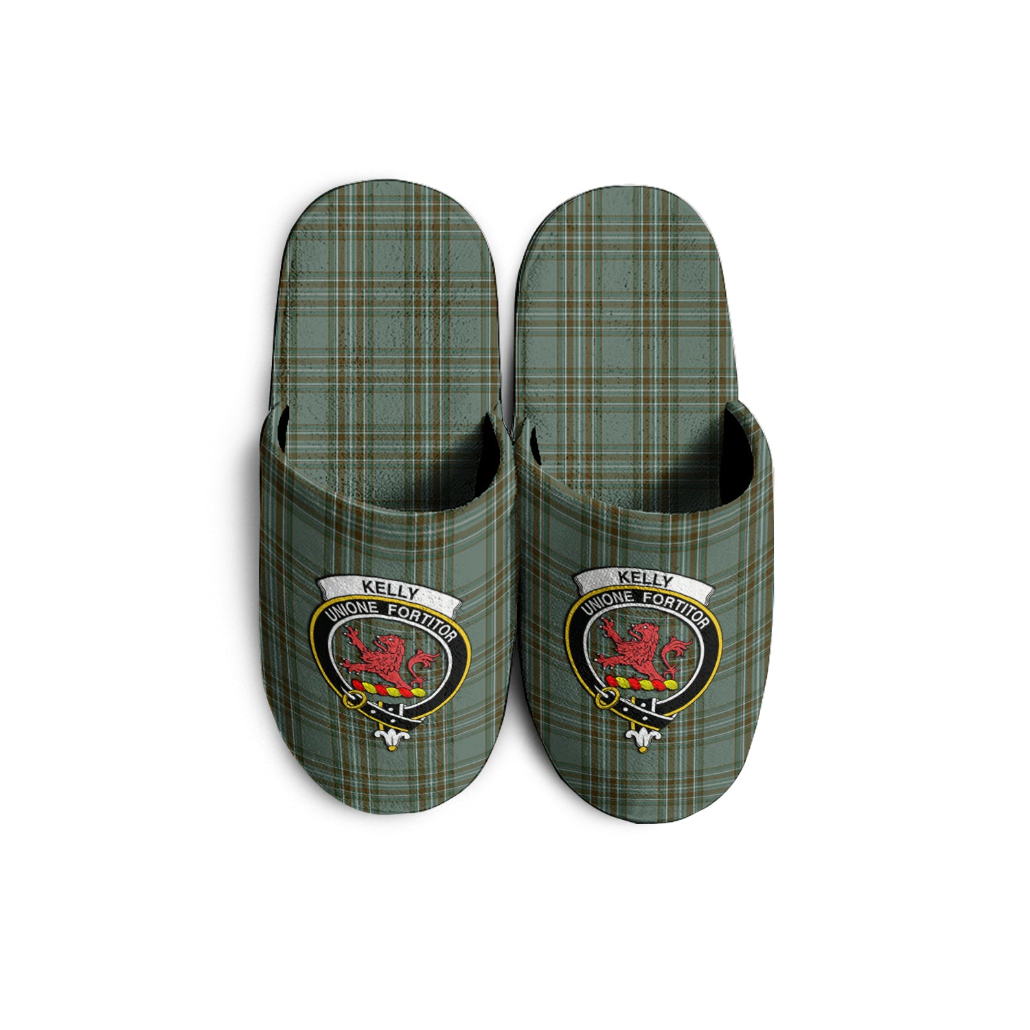 Kelly Dress Tartan Home Slippers with Family Crest - Tartanvibesclothing