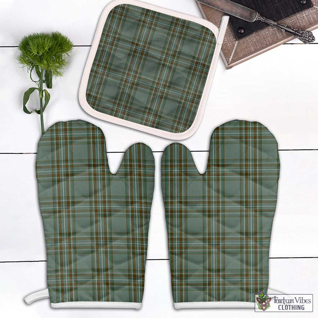 Kelly Tartan Combo Oven Mitt & Pot-Holder Combo 1 Oven Mitt & 1 Pot-Holder White - Tartan Vibes Clothing