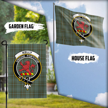 Kelly Dress Tartan Flag with Family Crest