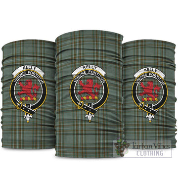 Kelly Tartan Neck Gaiters, Tartan Bandanas, Tartan Head Band with Family Crest