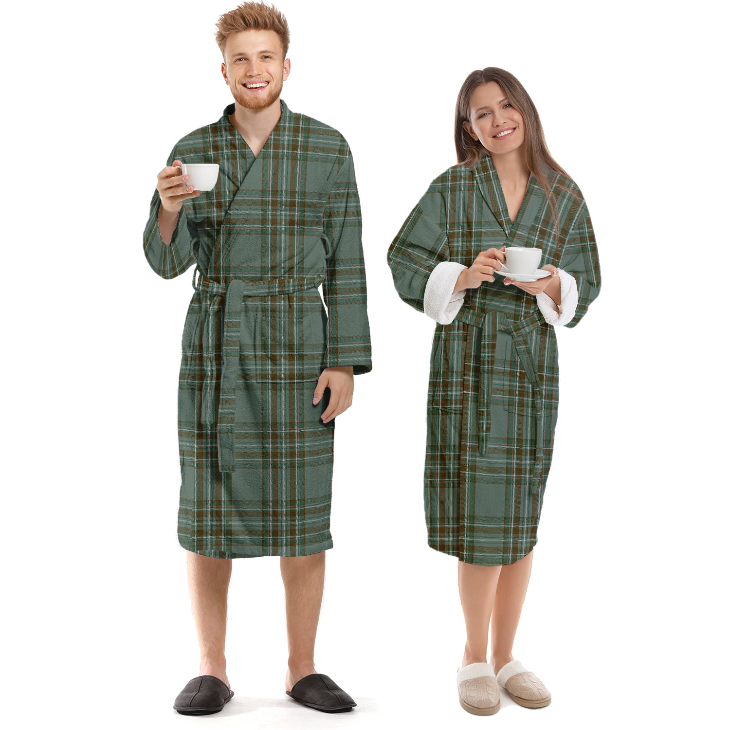 Kelly Tartan Bathrobe Unisex S - Tartan Vibes Clothing