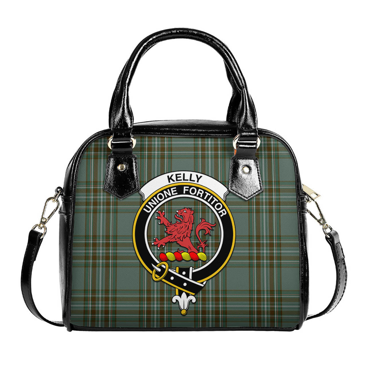 Kelly Dress Tartan Shoulder Handbags with Family Crest One Size 6*25*22 cm - Tartanvibesclothing