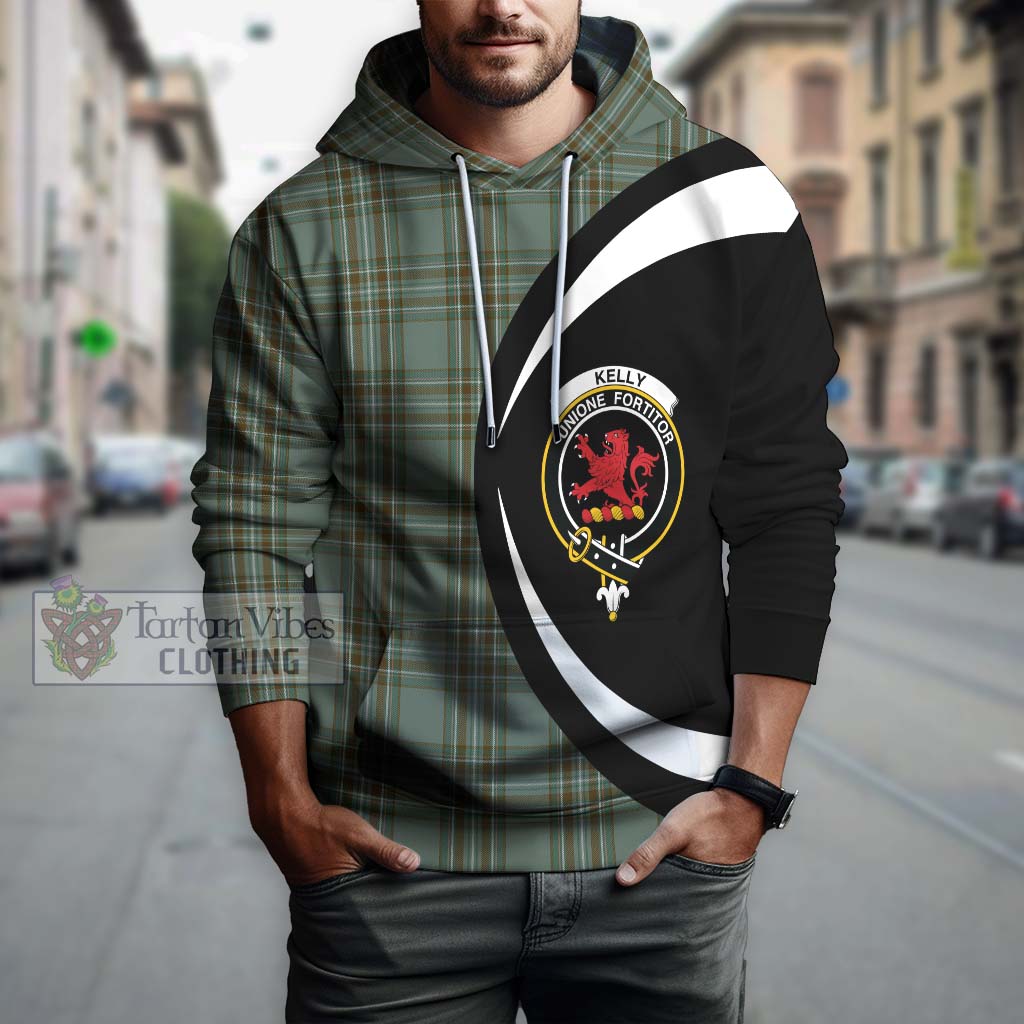 Tartan Vibes Clothing Kelly Dress Tartan Hoodie with Family Crest Circle Style