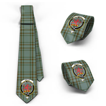 Kelly Tartan Classic Necktie with Family Crest