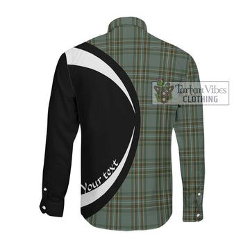 Kelly Tartan Long Sleeve Button Up with Family Crest Circle Style