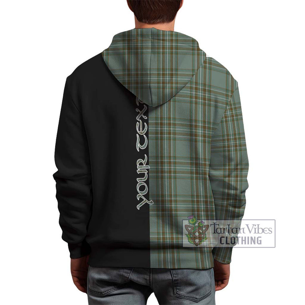 Kelly Tartan Hoodie with Family Crest and Half Of Me Style - Tartanvibesclothing Shop