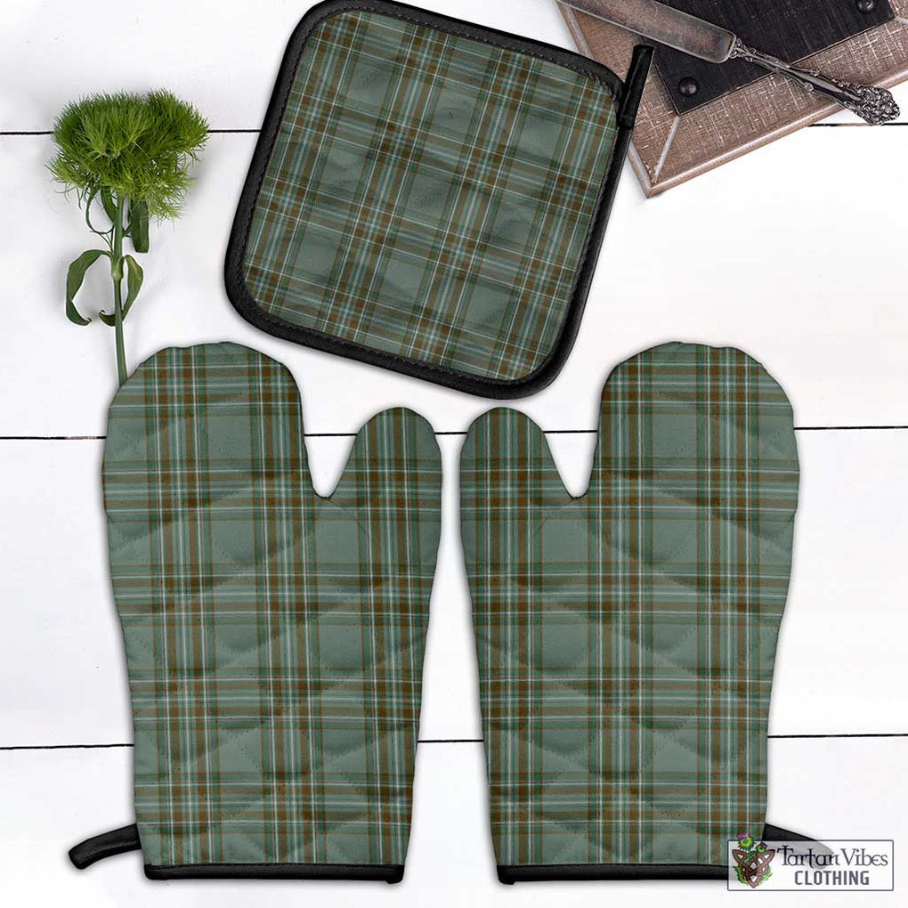 Kelly Tartan Combo Oven Mitt & Pot-Holder Combo 1 Oven Mitt & 1 Pot-Holder Black - Tartan Vibes Clothing