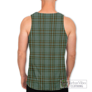 Kelly Tartan Men's Tank Top with Family Crest DNA In Me Style