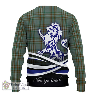 Kelly Tartan Ugly Sweater with Alba Gu Brath Regal Lion Emblem