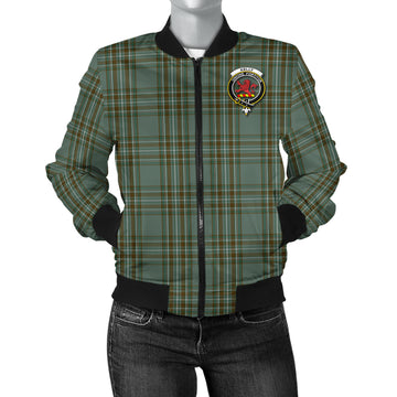 Kelly Tartan Bomber Jacket with Family Crest