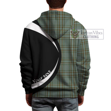 Kelly Tartan Hoodie with Family Crest Circle Style