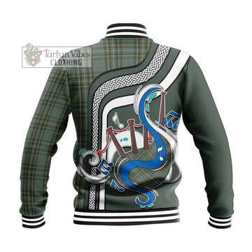 Kelly Tartan Baseball Jacket with Epic Bagpipe Style