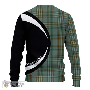 Kelly Tartan Ugly Sweater with Family Crest Circle Style