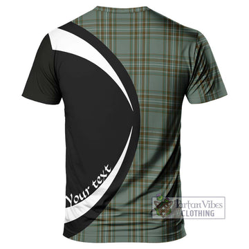 Kelly Tartan T-Shirt with Family Crest Circle Style