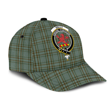 Kelly Dress Tartan Classic Cap with Family Crest