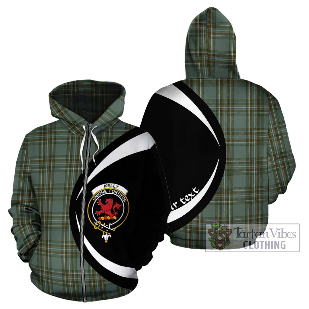 Tartan Vibes Clothing Kelly Dress Tartan Hoodie with Family Crest Circle Style