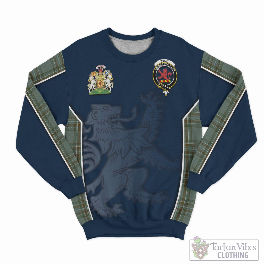 Tartan Vibes Clothing Kelly Dress Tartan Sweater with Family Crest and Lion Rampant Vibes Sport Style