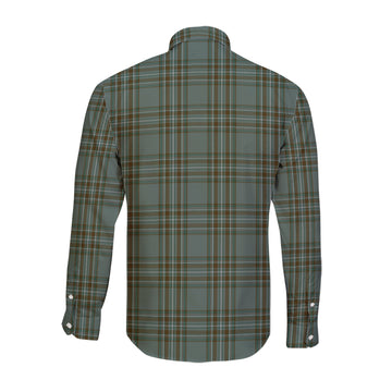 Kelly Tartan Long Sleeve Button Up Shirt with Family Crest