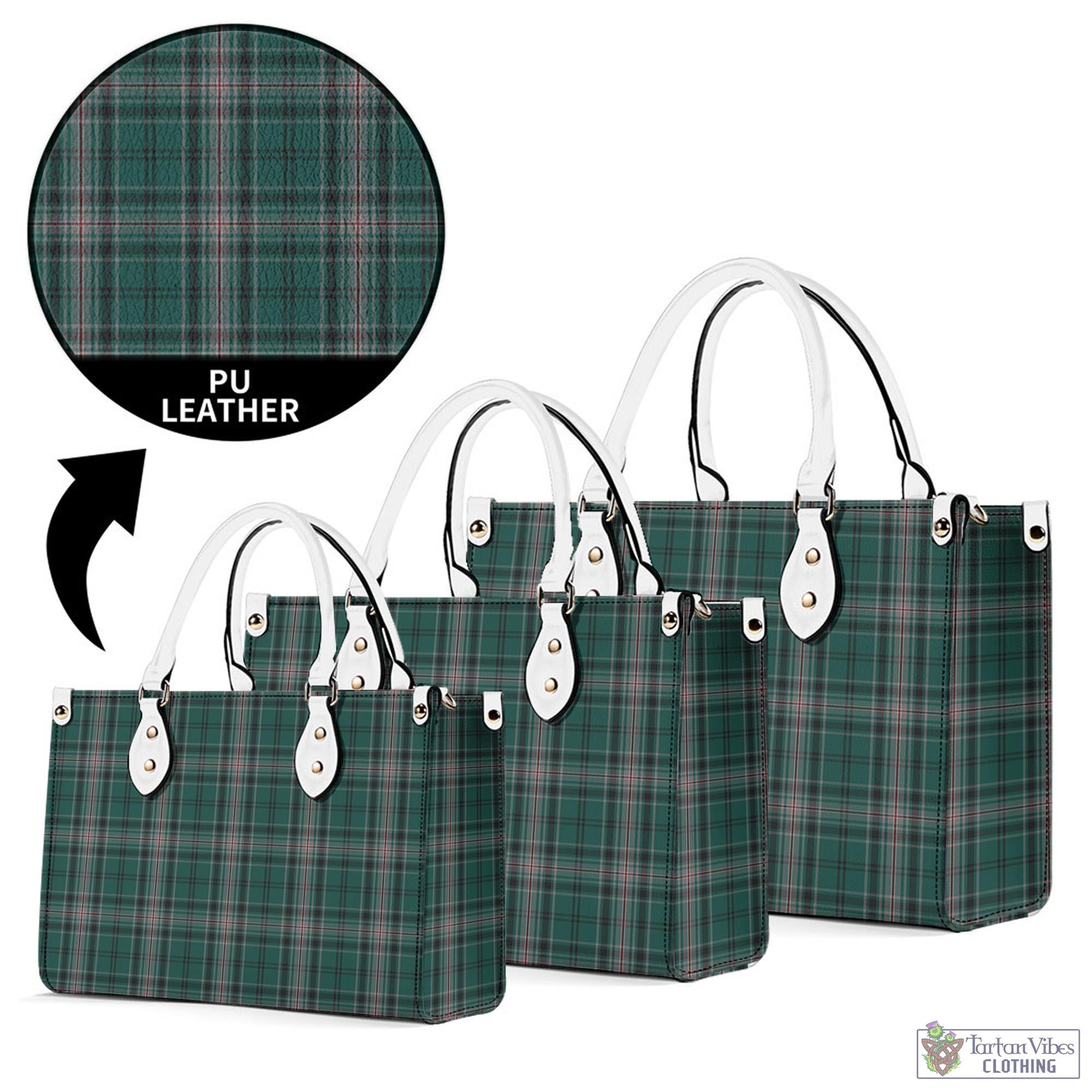 Tartan Vibes Clothing Kelly of Sleat Hunting Tartan Luxury Leather Handbags