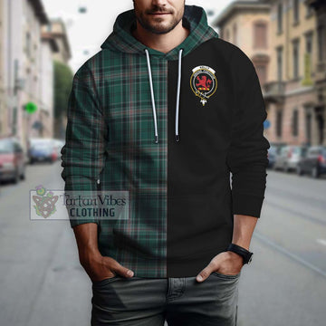 Kelly of Sleat Hunting Tartan Hoodie with Family Crest and Half Of Me Style