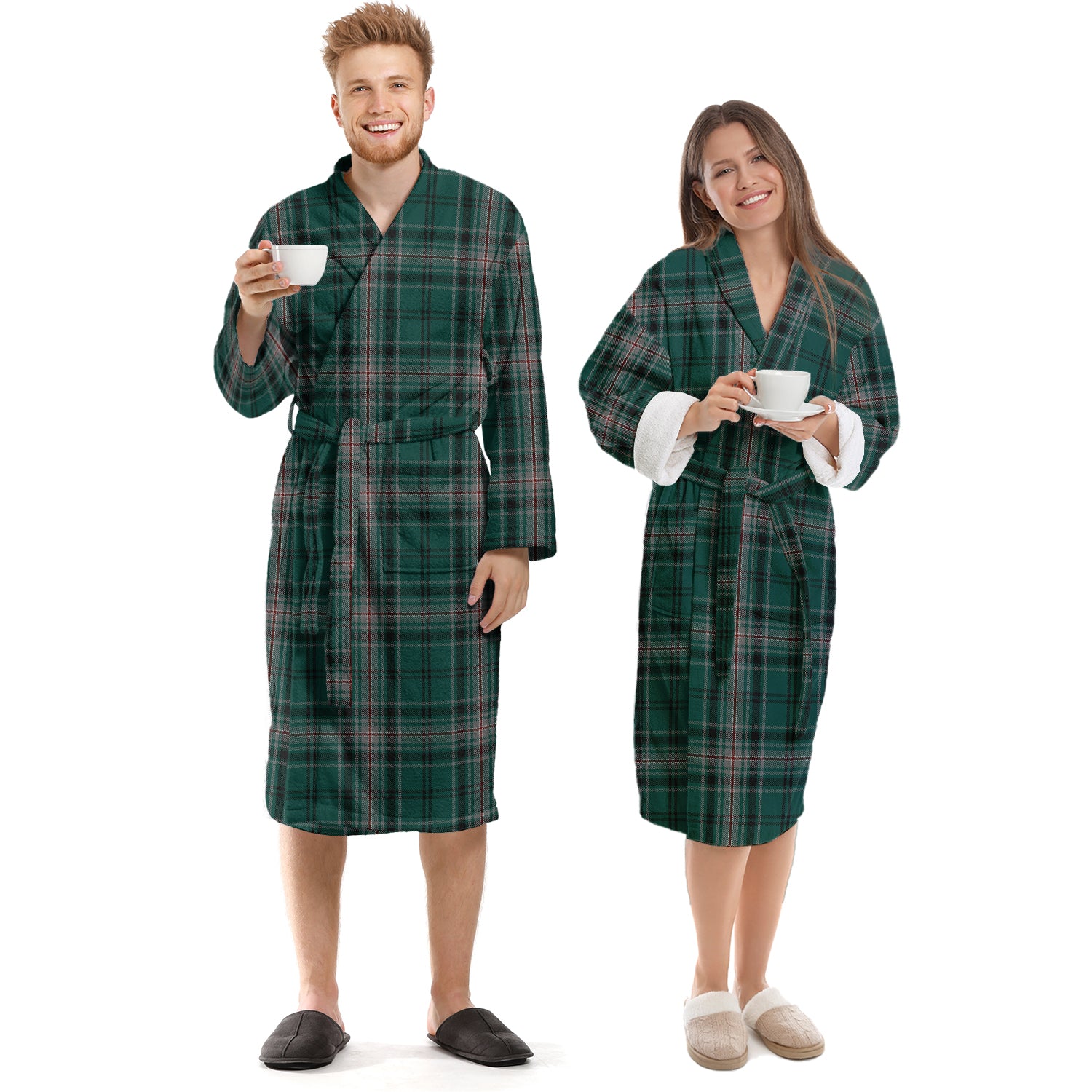 Kelly of Sleat Hunting Tartan Bathrobe Unisex S - Tartan Vibes Clothing