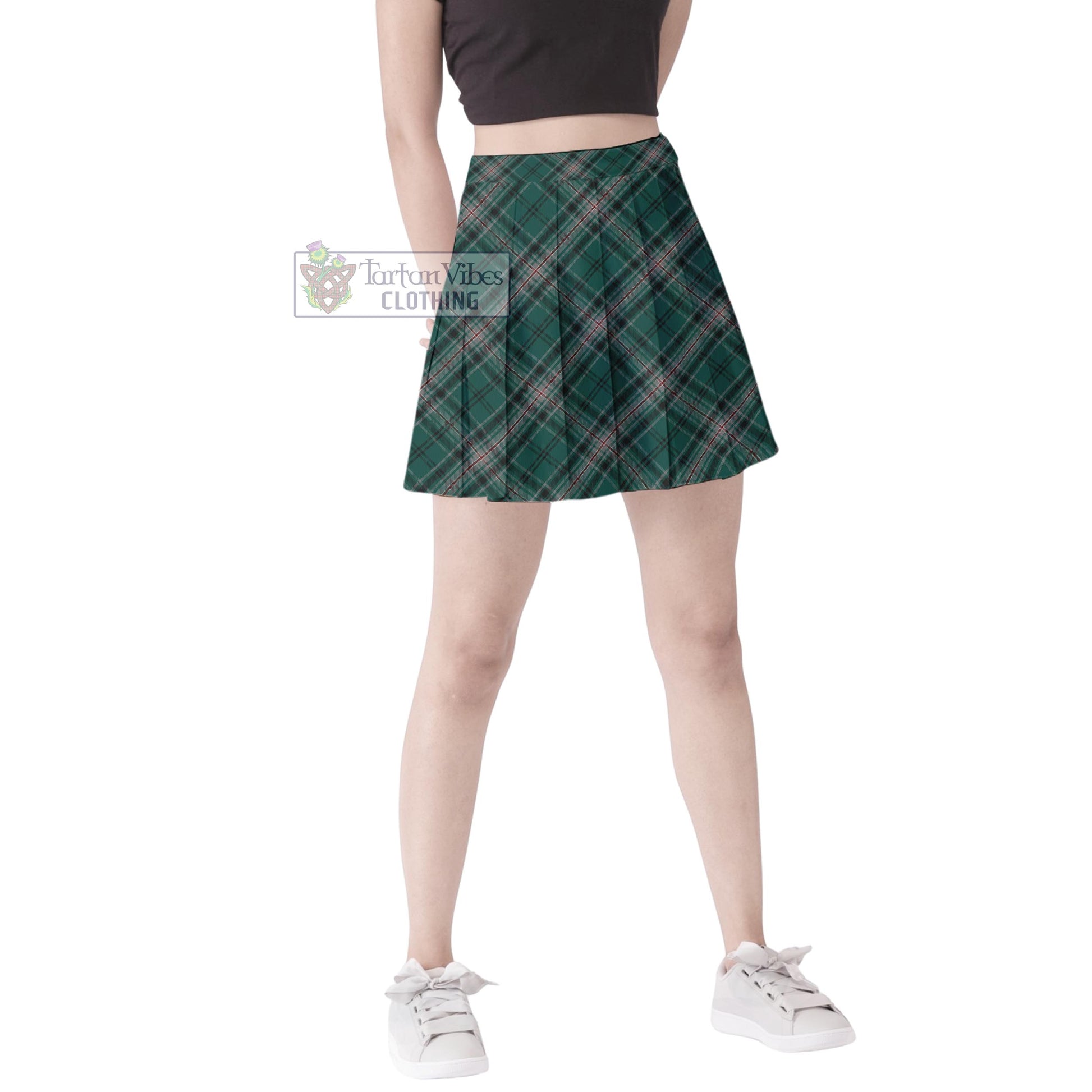 Tartan Vibes Clothing Kelly of Sleat Hunting Tartan Women's Plated Mini Skirt