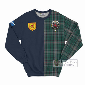 Kelly of Sleat Hunting Tartan Sweatshirt Alba with Scottish Lion Royal Arm Half Style