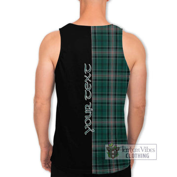 Kelly of Sleat Hunting Tartan Men's Tank Top with Family Crest and Half Of Me Style