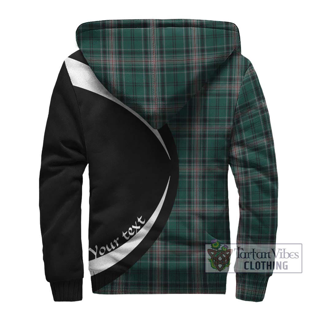 Kelly of Sleat Hunting Tartan Sherpa Hoodie with Family Crest Circle Style - Tartan Vibes Clothing