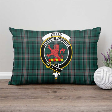 Kelly of Sleat Hunting Tartan Pillow Cover with Family Crest