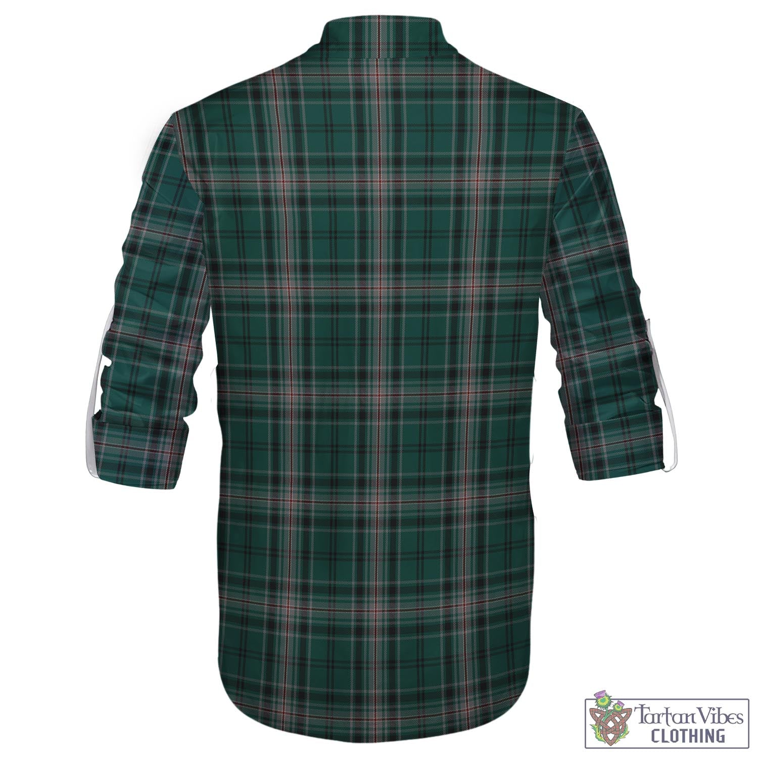 Tartan Vibes Clothing Kelly of Sleat Hunting Tartan Men's Scottish Traditional Jacobite Ghillie Kilt Shirt