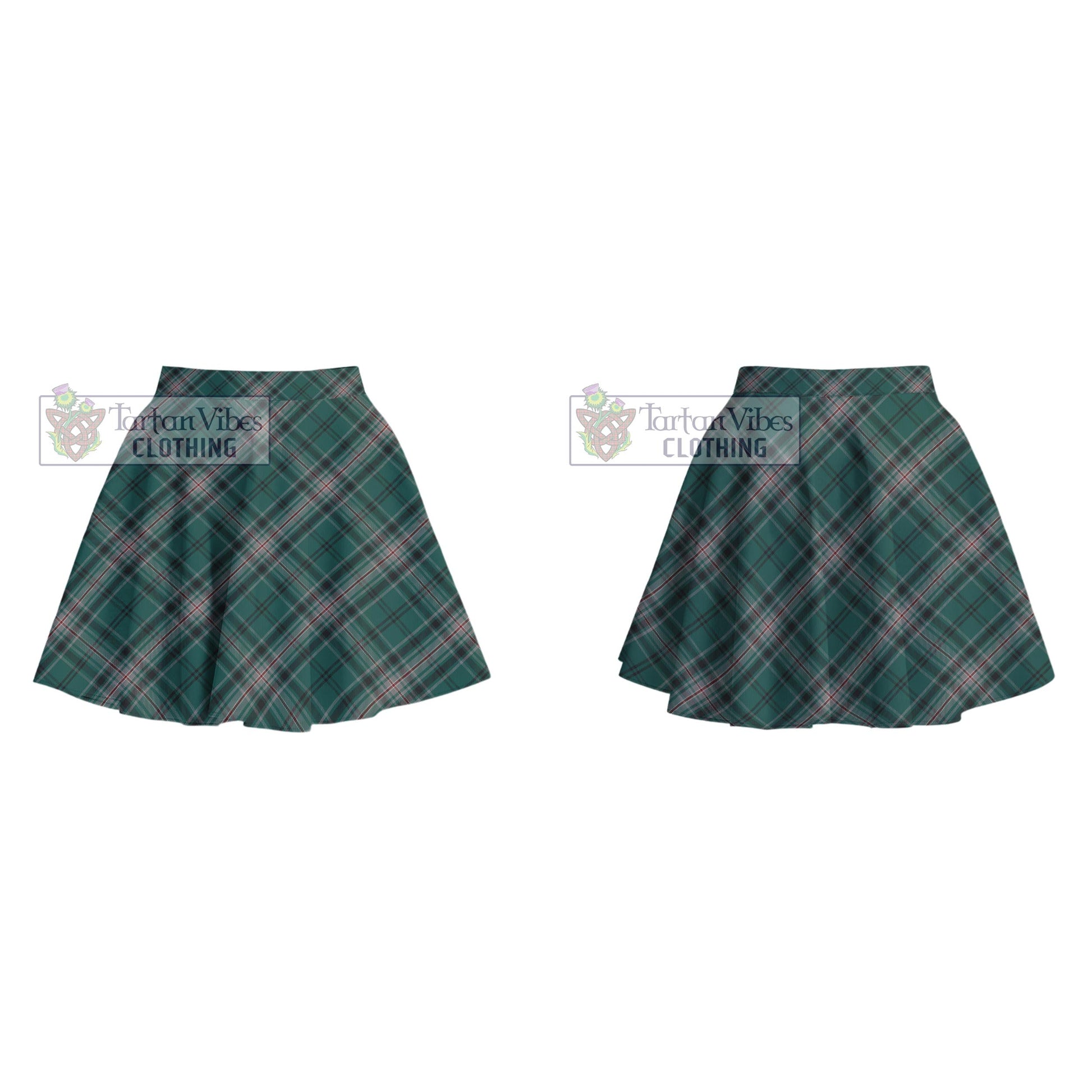 Tartan Vibes Clothing Kelly of Sleat Hunting Tartan Women's Plated Mini Skirt