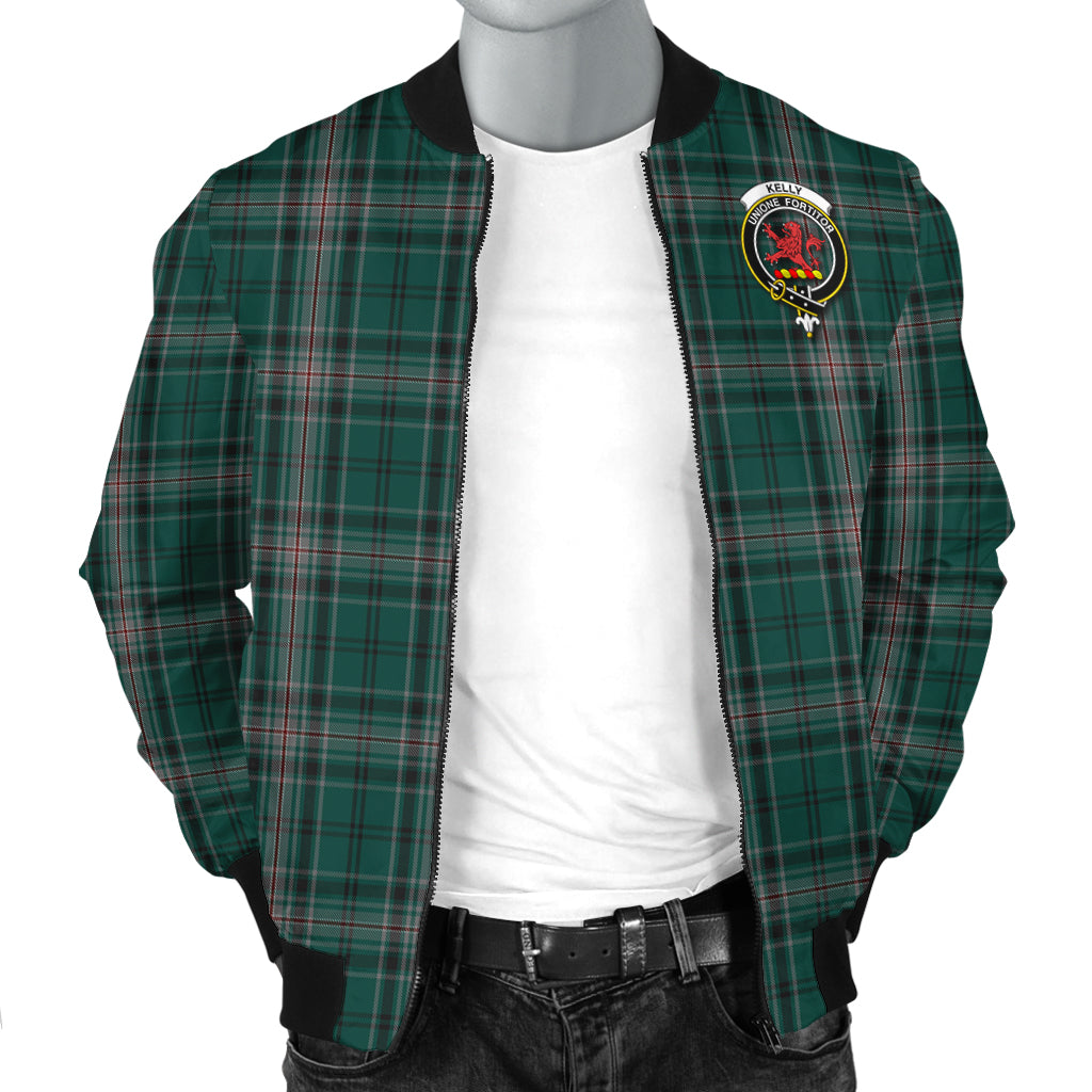 kelly-of-sleat-hunting-tartan-bomber-jacket-with-family-crest